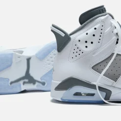 Cheap Jordan Nike Air6 Retro White / Medium Grey / Cool Grey