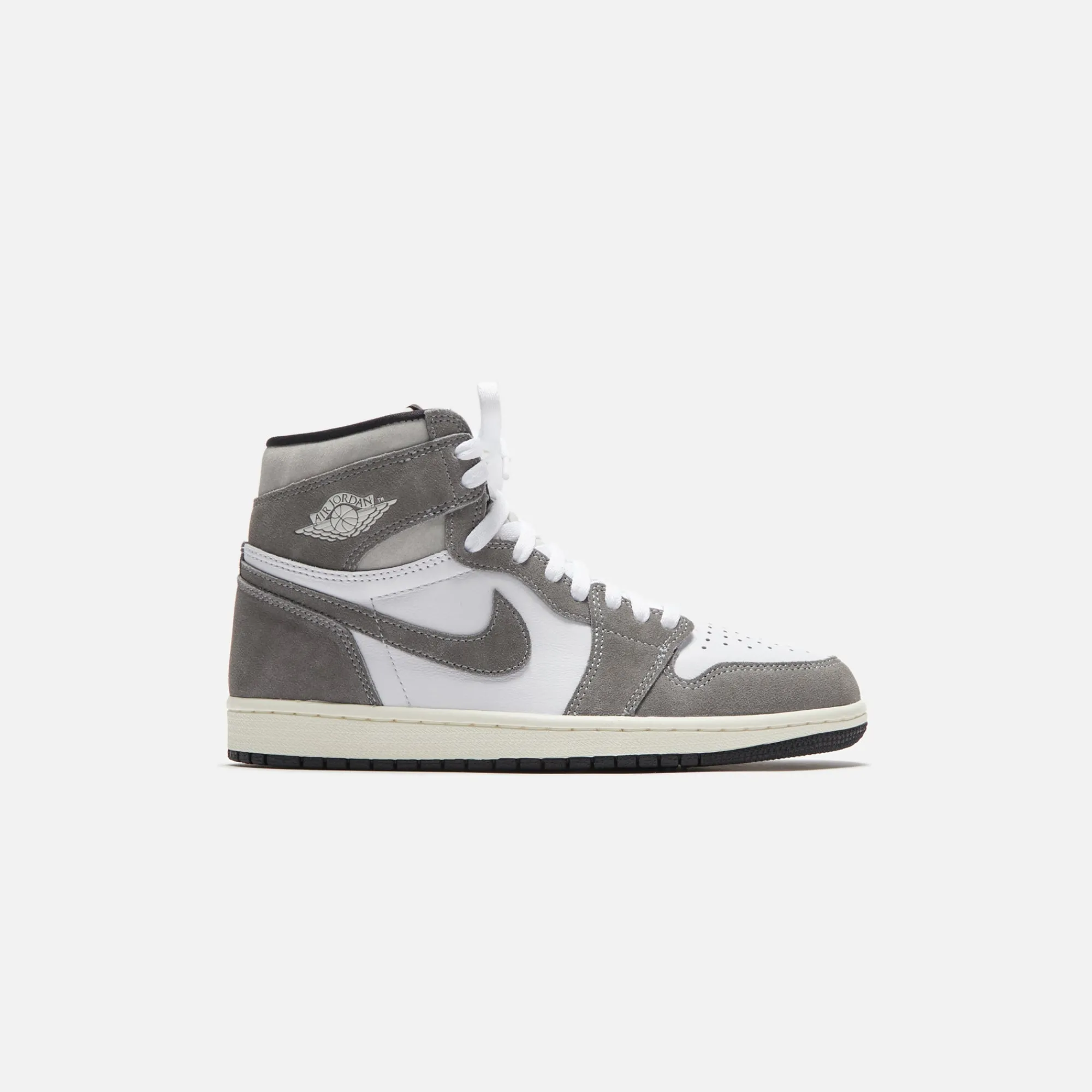 Hot Jordan Nike Air1 Retro High Og Black / Fire Red / White / Light Smoke Grey