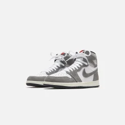 Hot Jordan Nike Air1 Retro High Og Black / Fire Red / White / Light Smoke Grey