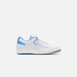 Shop Jordan Nike Air2 Retro Low White / University Blue / Cement Grey
