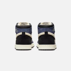 Best Jordan Nike Air1 Zoom Air Cmft 2 Muslin / Black / Blackened Blue