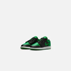 Discount Jordan Nike Grade School Air1 Low Black / Lucky Green / White