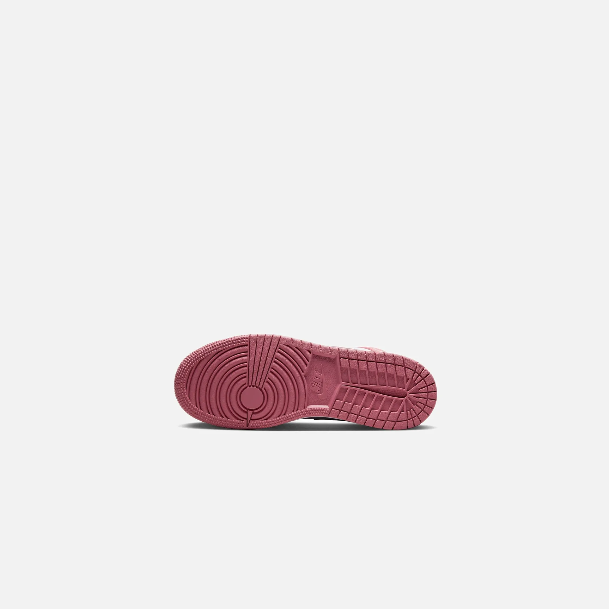 Fashion Jordan Nike Grade School Air1 Mid Coral Chalk / Desert Berry / White