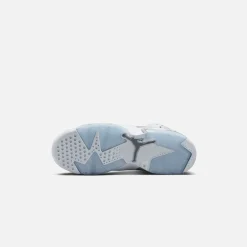 Discount Jordan Nike Grade School Air6 Retro White / Medium Grey / Cool Grey