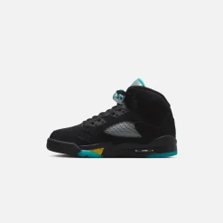 Flash Sale Jordan Nike Grade School Air5 Retro Black / Aquatone / Taxi