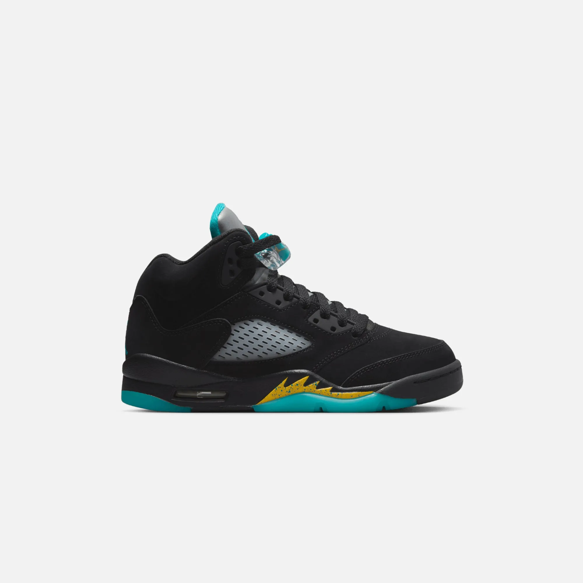 Cheap Jordan Nike Grade School Air5 Retro Black / Aquatone / Taxi