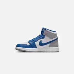 Best Sale Jordan Nike Grade School1 Retro High Og True Blue / White / Cement Grey