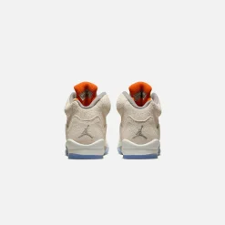 Hot Jordan Nike Gs Air5 Se Light Orewood Brown / Safety Orange