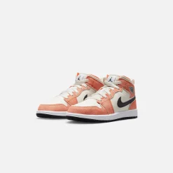 Hot Jordan Nike Pre-School Air1 Mid Se Team Orange / Black / Sail / White