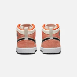 Hot Jordan Nike Pre-School Air1 Mid Se Team Orange / Black / Sail / White