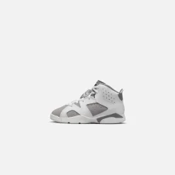 Discount Jordan Nike Pre-School Air6 Retro White / Medium Grey / Cool Grey