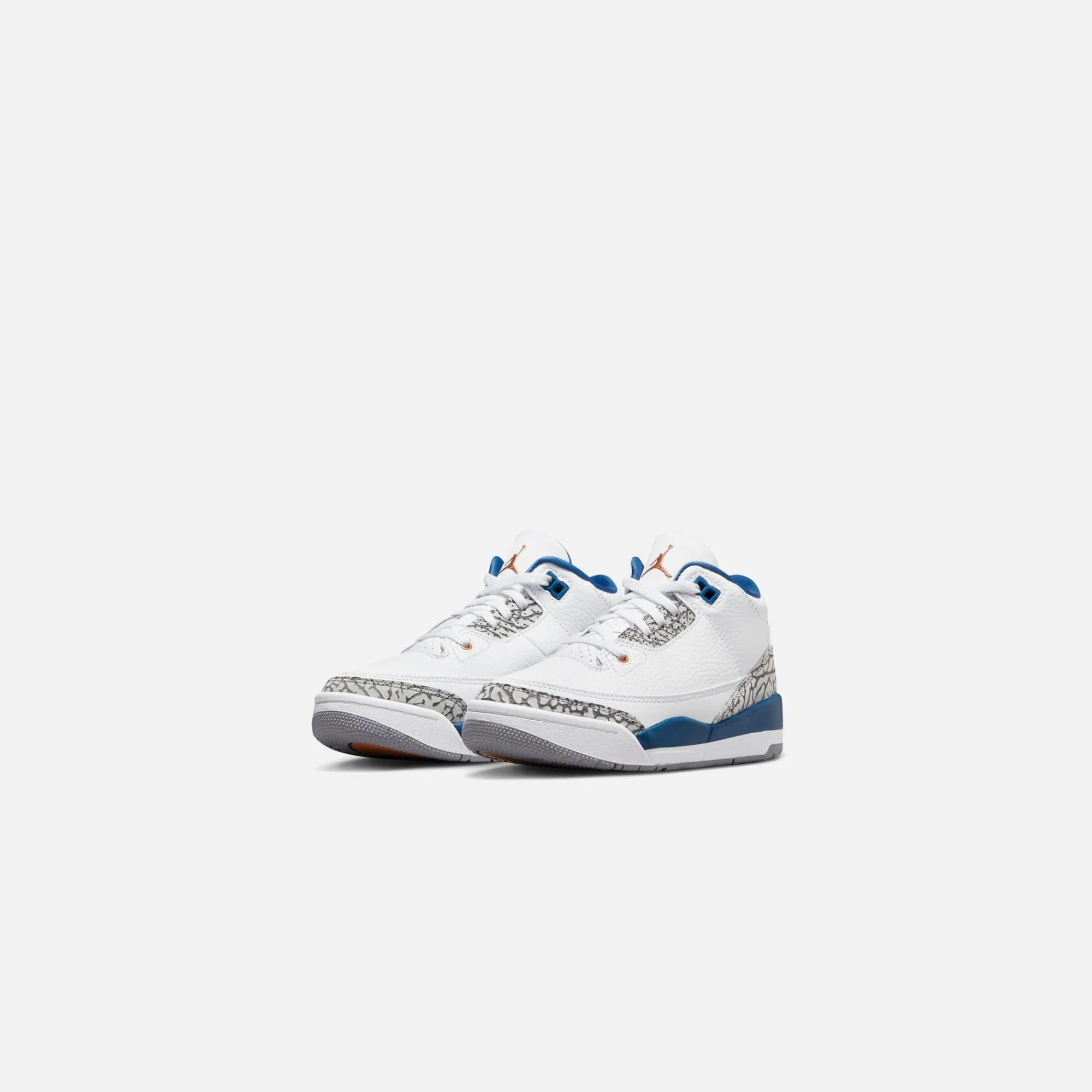 Best Sale Jordan Nike Pre-School Air3 Retro White / Metallic Copper / True Blue