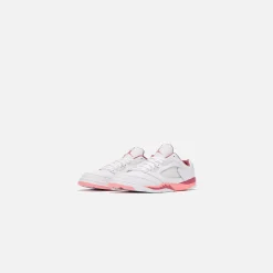 Clearance Jordan Nike Pre-School Air5 Retro Low White / Coral Chalk / Desert Berry / Black
