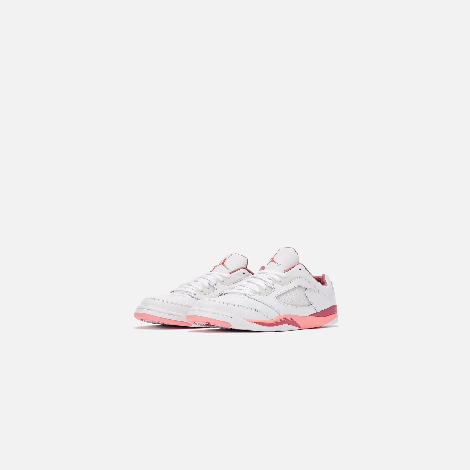 Clearance Jordan Nike Pre-School Air5 Retro Low White / Coral Chalk / Desert Berry / Black
