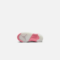 Clearance Jordan Nike Pre-School Air5 Retro Low White / Coral Chalk / Desert Berry / Black
