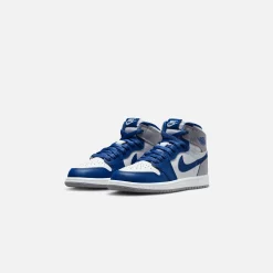 Hot Jordan Nike Pre-School1 Retro High Og True Blue / White / Cement Grey