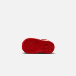 Best Jordan Nike Toddler Air1 Mid Black / Fire Red / White
