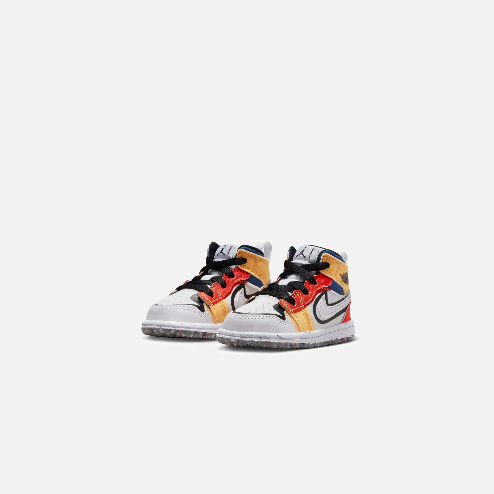 New Jordan Nike Toddler Air1 Mid Se White / Black / Picante Red / French