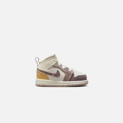New Jordan Nike Toddler Air1 Mid Se Craft Sail / Taupe Haze / Fossil Stone