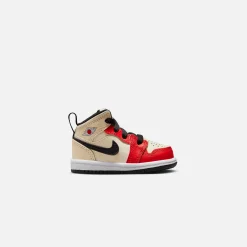 Hot Jordan Nike Toddler Air1 Mid Ss Muslin / Chile Red / Black / White