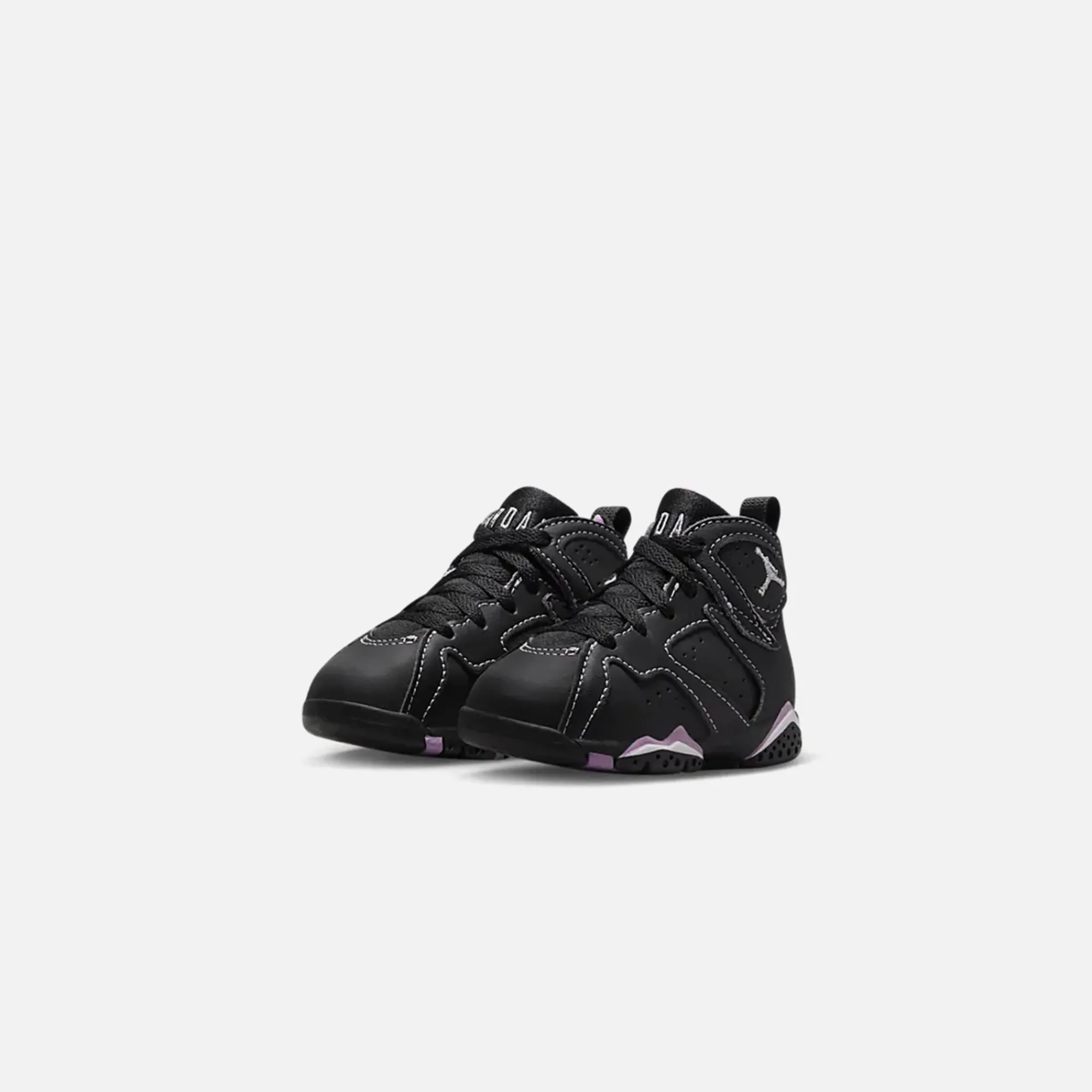 Online Jordan Nike Toddler Air7 Retro Black / Purple / Fuschia