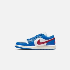 New Jordan Nike Wmns Air1 Low Sport Blue / Gym Red / White / Sail
