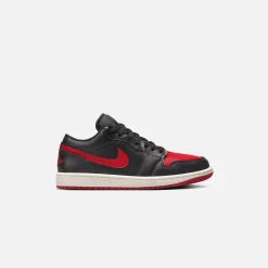 Online Jordan Nike Wmns Air1 Low Black / Gym Red / Sail