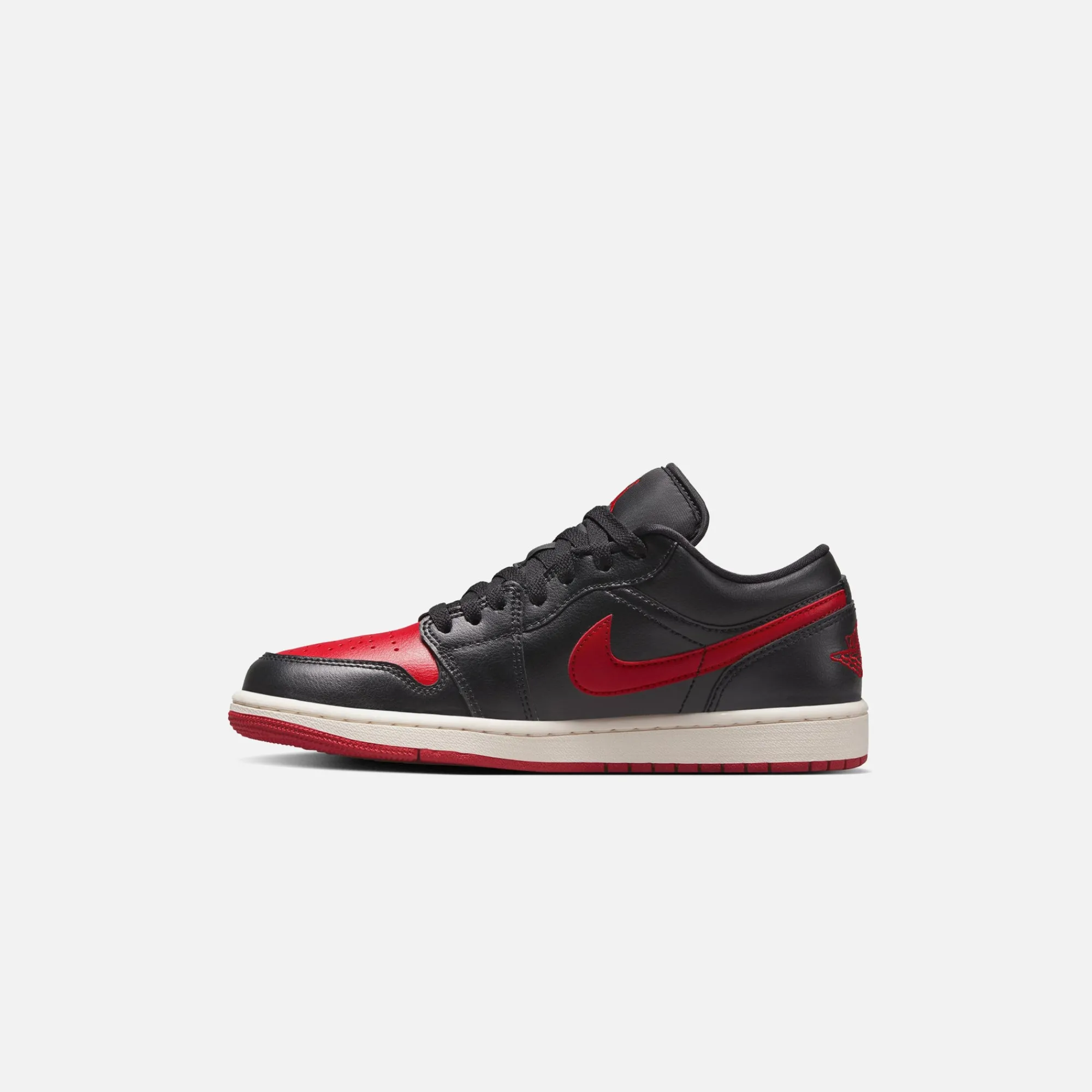 Online Jordan Nike Wmns Air1 Low Black / Gym Red / Sail