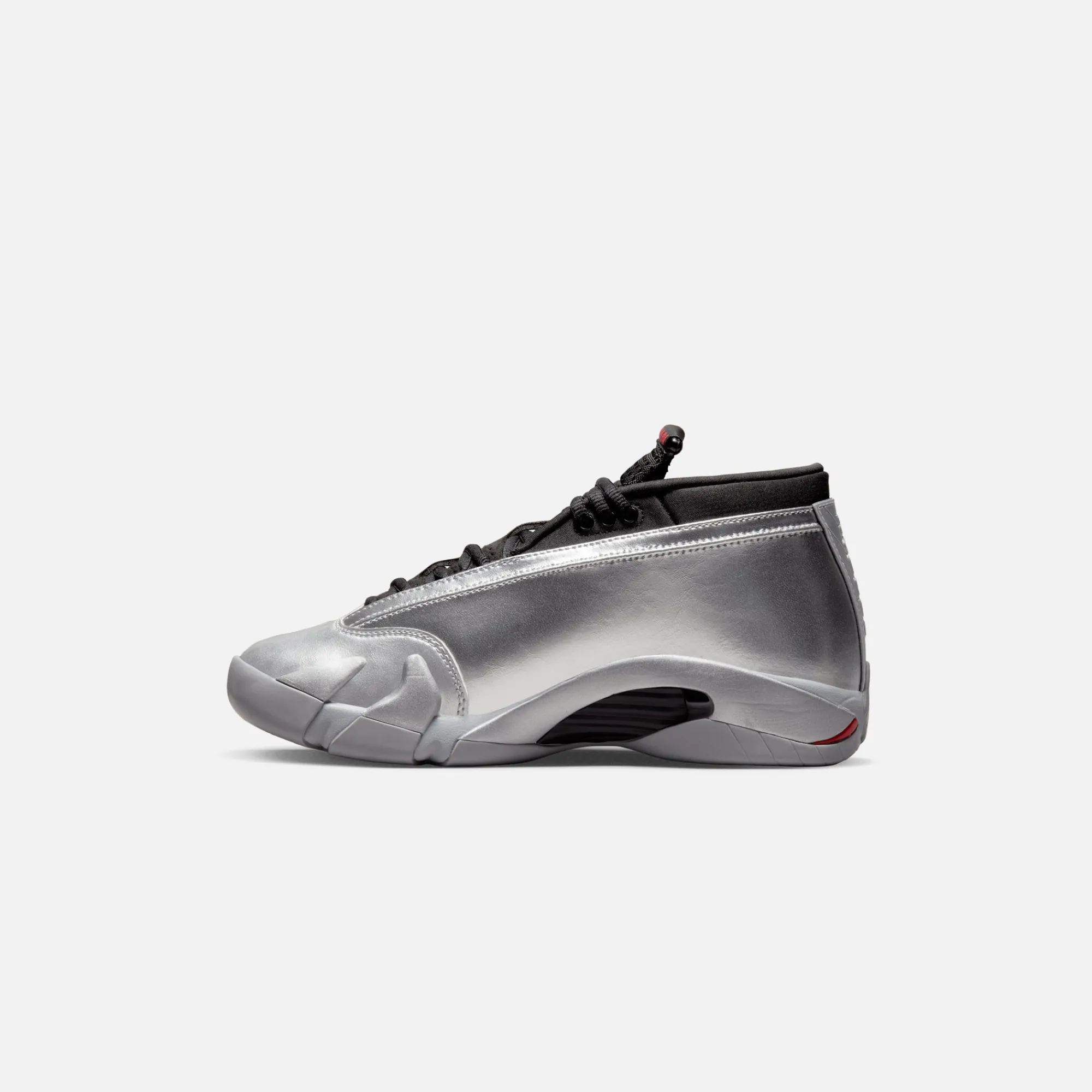 Best Sale Jordan Nike Wmns Air14 Retro Low Metallic Silver / Fire Red / Wolf Grey / Black