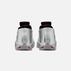 Best Sale Jordan Nike Wmns Air14 Retro Low Metallic Silver / Fire Red / Wolf Grey / Black
