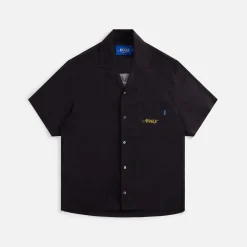 Discount Awake Ny Dice Printed Rayon Camp Shirt Black