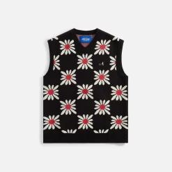 Flash Sale Awake Ny Floral Sweater Vest Black Floral