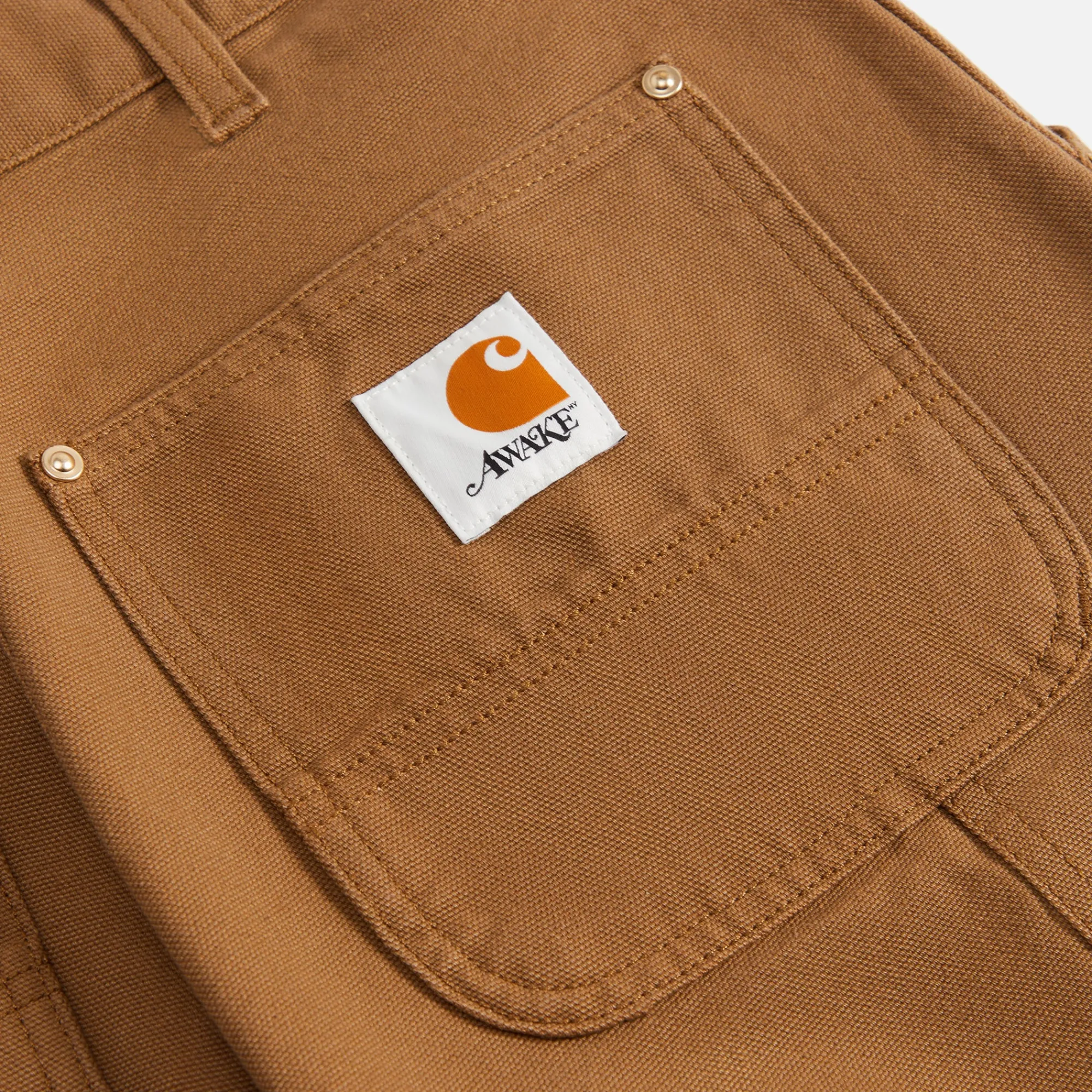 New Awake Ny X Carhartt Wip Double Knee Pant Hamilton Brown