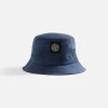 Best Stone Island Nylon Metal Bucket Hat Dark Blue
