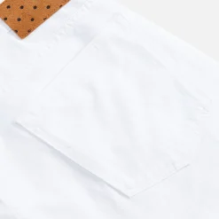 Sale Massimo Alba Oceano Cotton Gabardine Pant Bianco