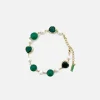 Cheap VEERT Onyx Freshwater Pearl Bracelet Green