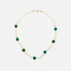Clearance VEERT Onyx Freshwater Pearl Necklace Green