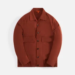 New Barena Overshirt Nembo Tela Mattone