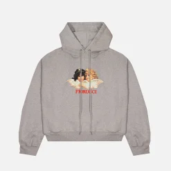 Fashion Fiorucci Oversized Angel Hoodie Grey