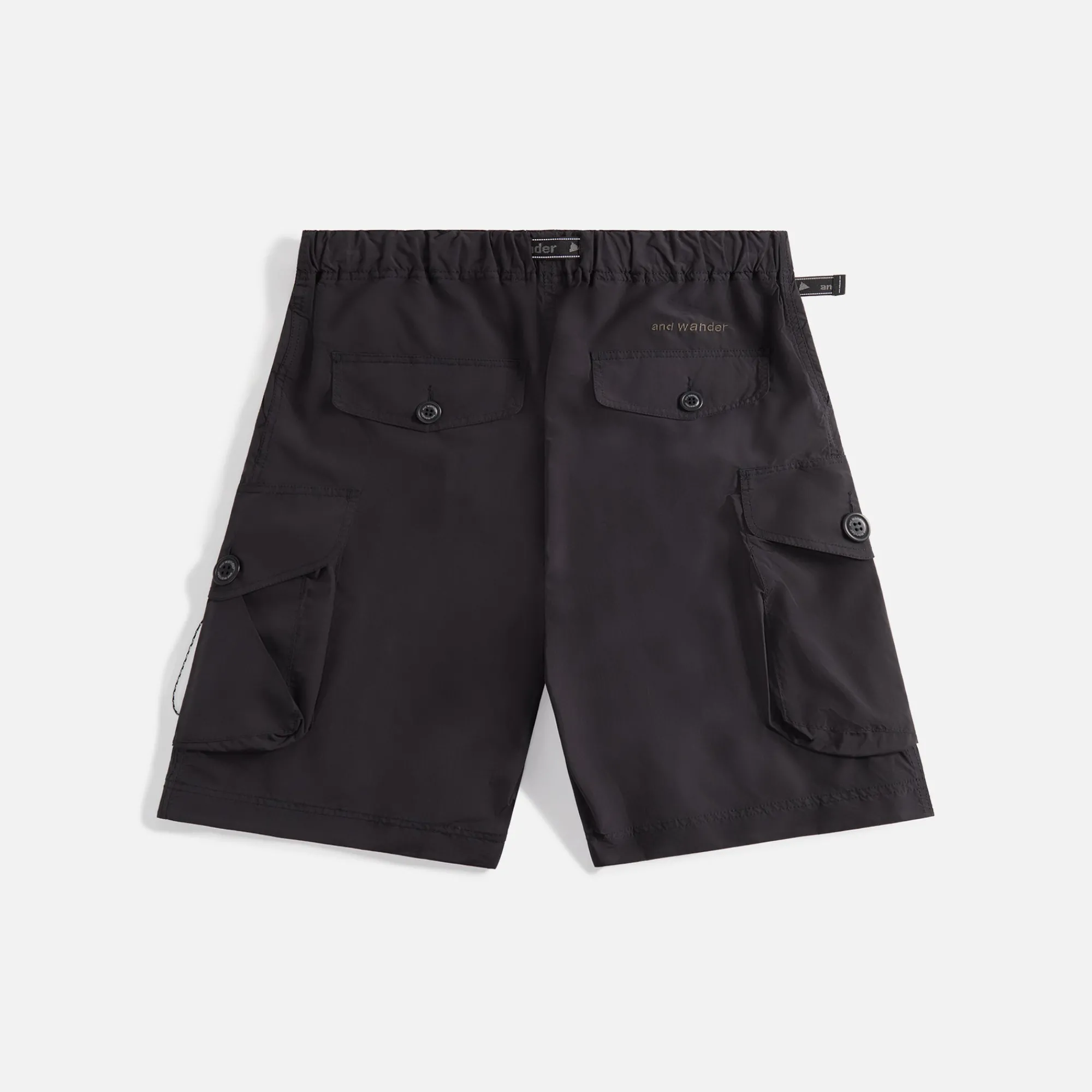 Discount And Wander Oversized Cargo Short Black