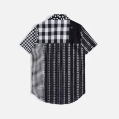 Shop Ader Error Oversized Half Shirt Grey / Black