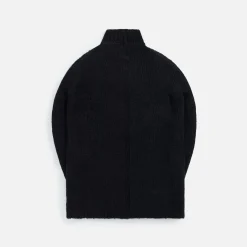 Shop Rick Owens Oversized Turtleneck Black