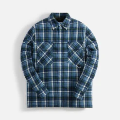 Hot Loewe Padded Check Overshirt Blue