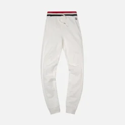 Cheap Moncler Pantalone W/ Striped Waistband White