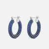 Discount Luv AJ Pave Baby Amalfi Hoop Earrings Blue Sapphire / Silver