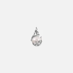 Flash Sale Alan Crocetti Pearl Heat Single Left Earring Silver