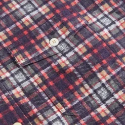 Flash Sale Visvim Pioneer Khaki Check Long Sleeve Shirt Red