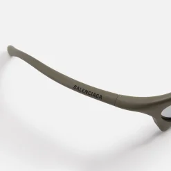 Discount Balenciaga Pointed Racing Frame Grey / Silver Mirror