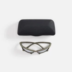 Discount Balenciaga Pointed Racing Frame Grey / Silver Mirror