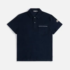 Fashion Moncler Polo Terry Dark Navy